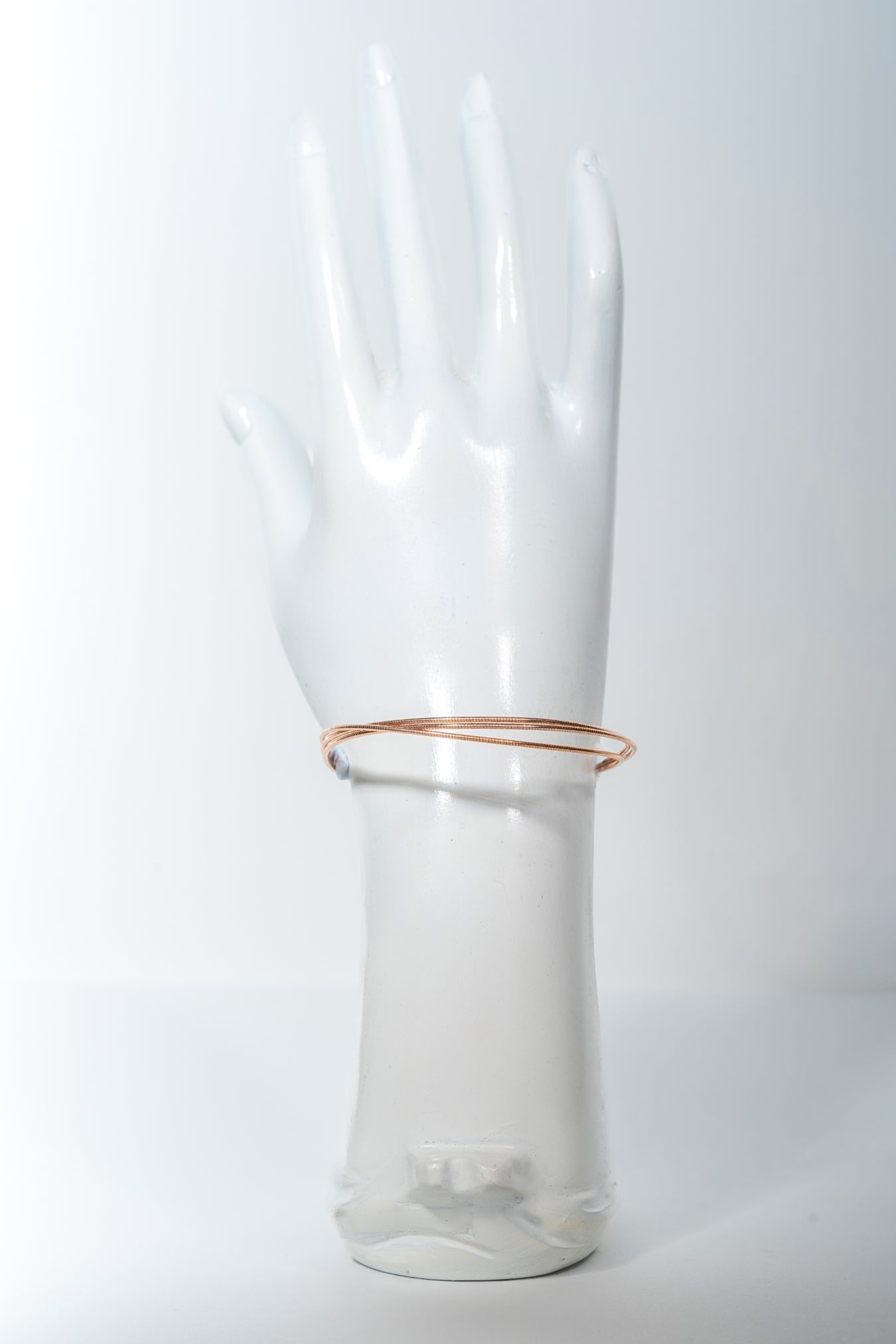 Classic Rose-Gold Plain Bangle Set (Size 2.6)