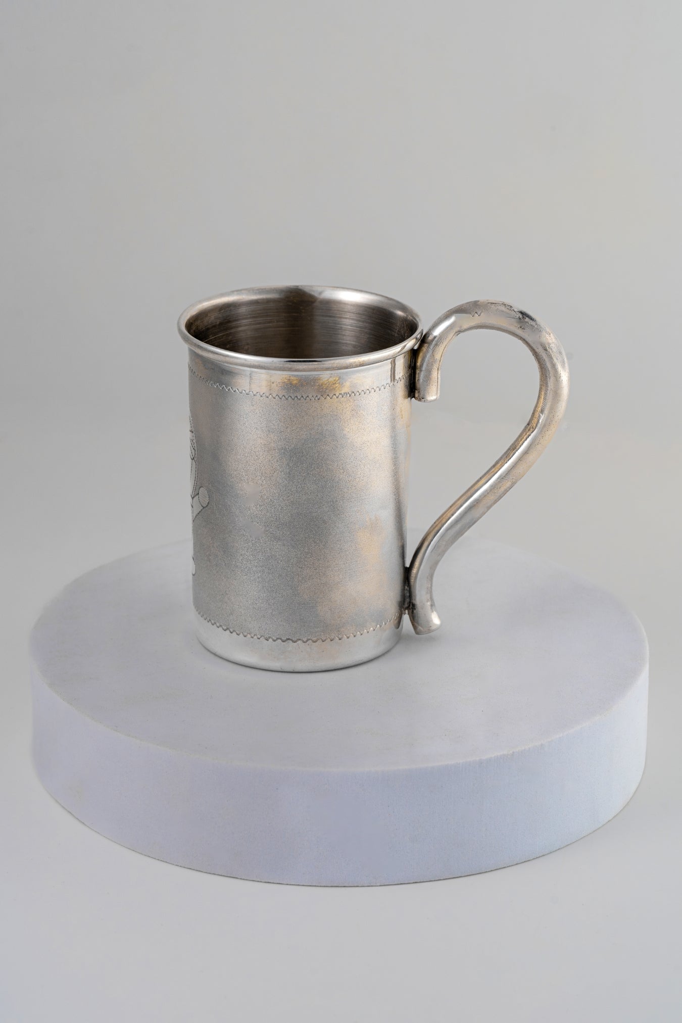 Pure 925 Silver Mug – Handcrafted Luxury Drinkware (4 Inch)
