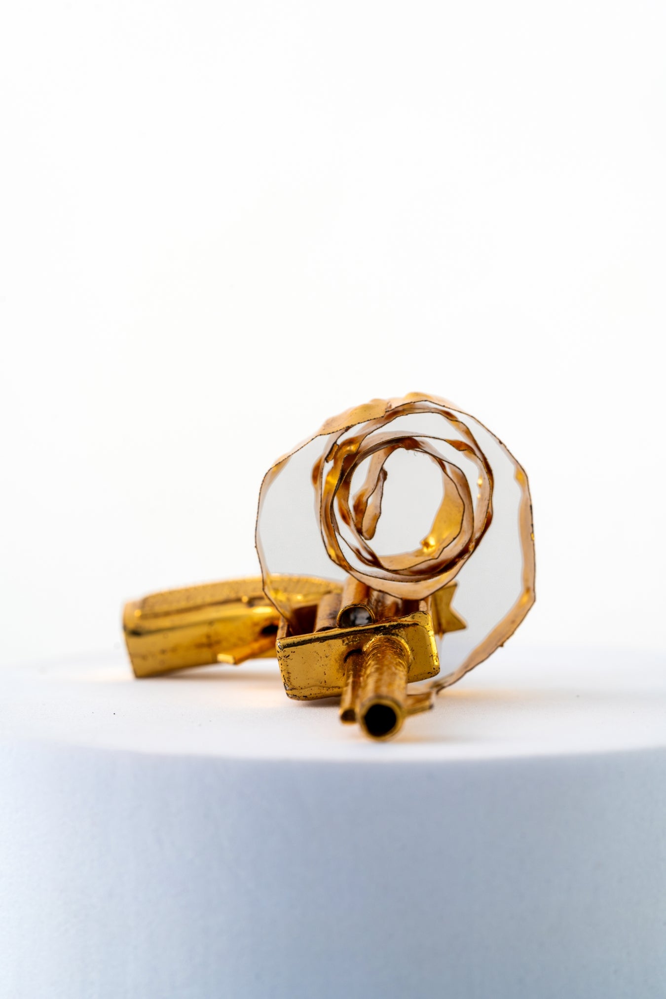 Pure 925 Silver with Gold foiled Miniature Toy Gun – Roll Cap Style