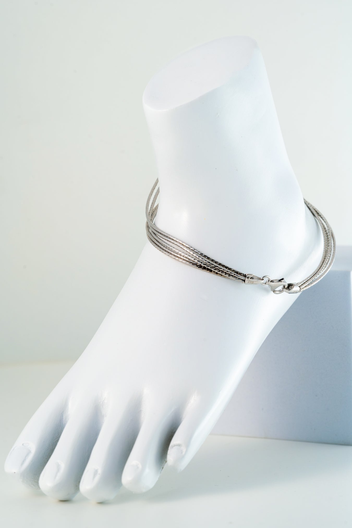 Elegant Pure 925 Silver Multi-Strand Anklet (10 Inch)