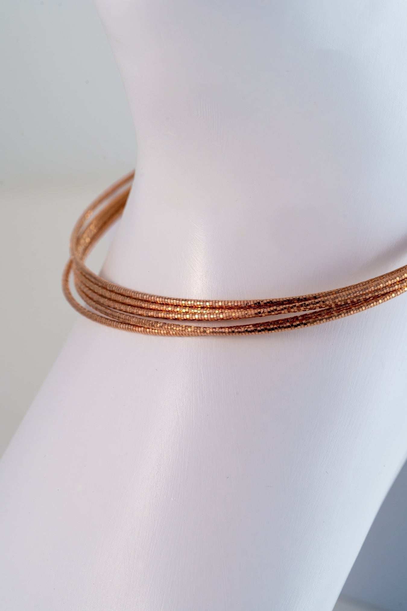 Chic Rose-Gold Multi-Strand Anklet (10 Inch)