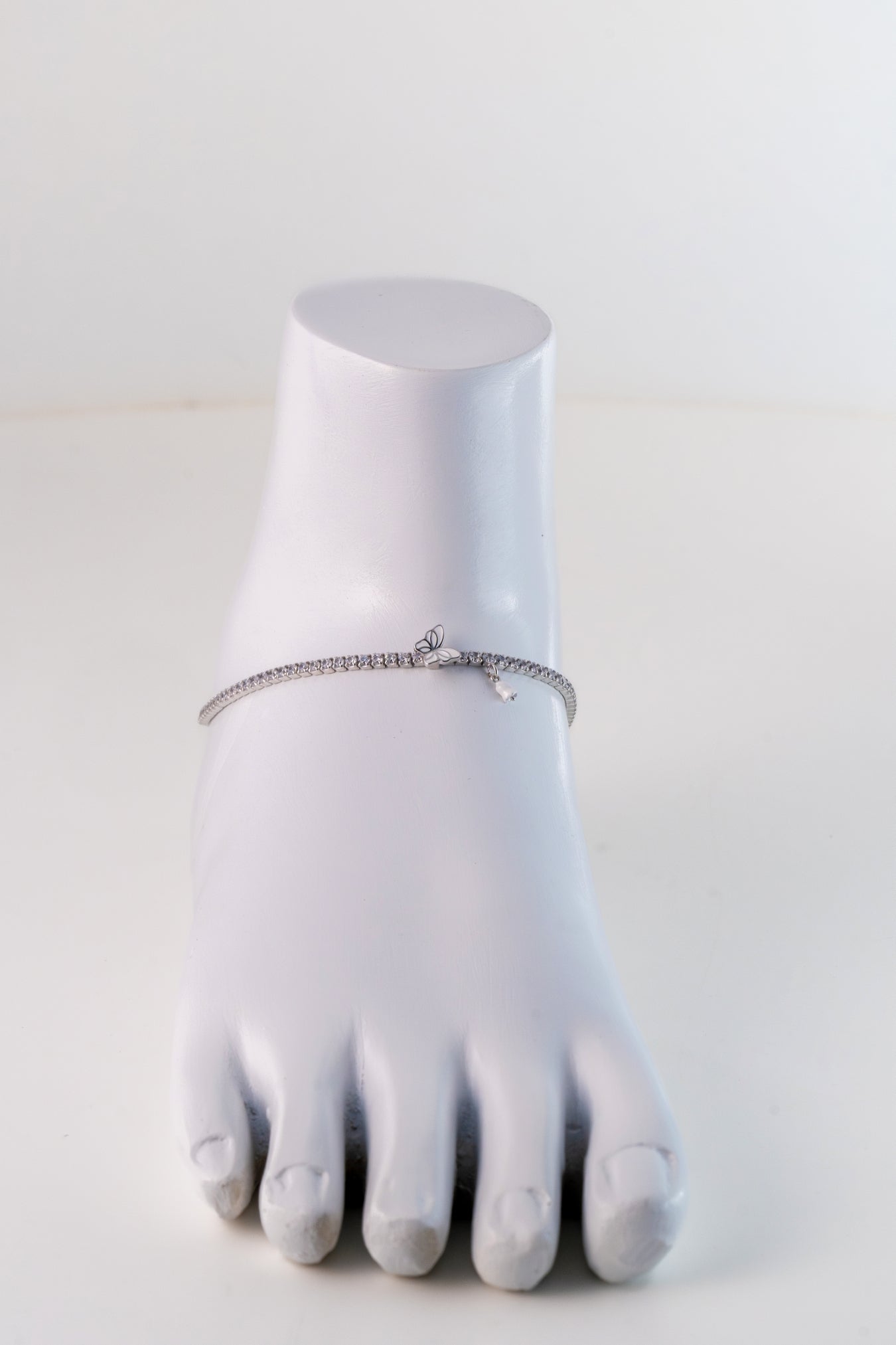Sleek Pure 925 Silver Box Chain Anklet with Adjustable Clasp (10 Inch Adjustable)