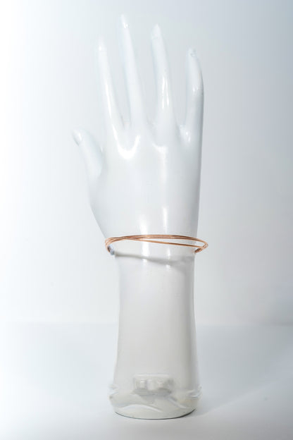 Classic Rose-Gold Plain Bangle Set (Size 2.6)