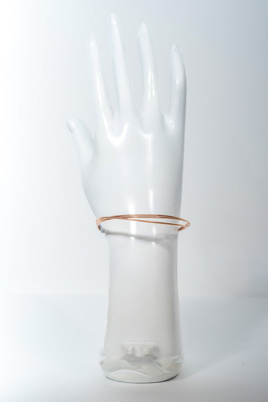 Classic Rose-Gold Plain Bangle Set (Size 2.6)