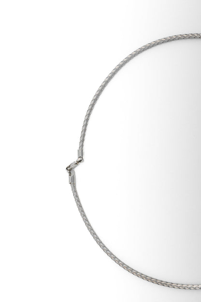 Pure 925 Silver Braided Chain Necklace – 18 Inch