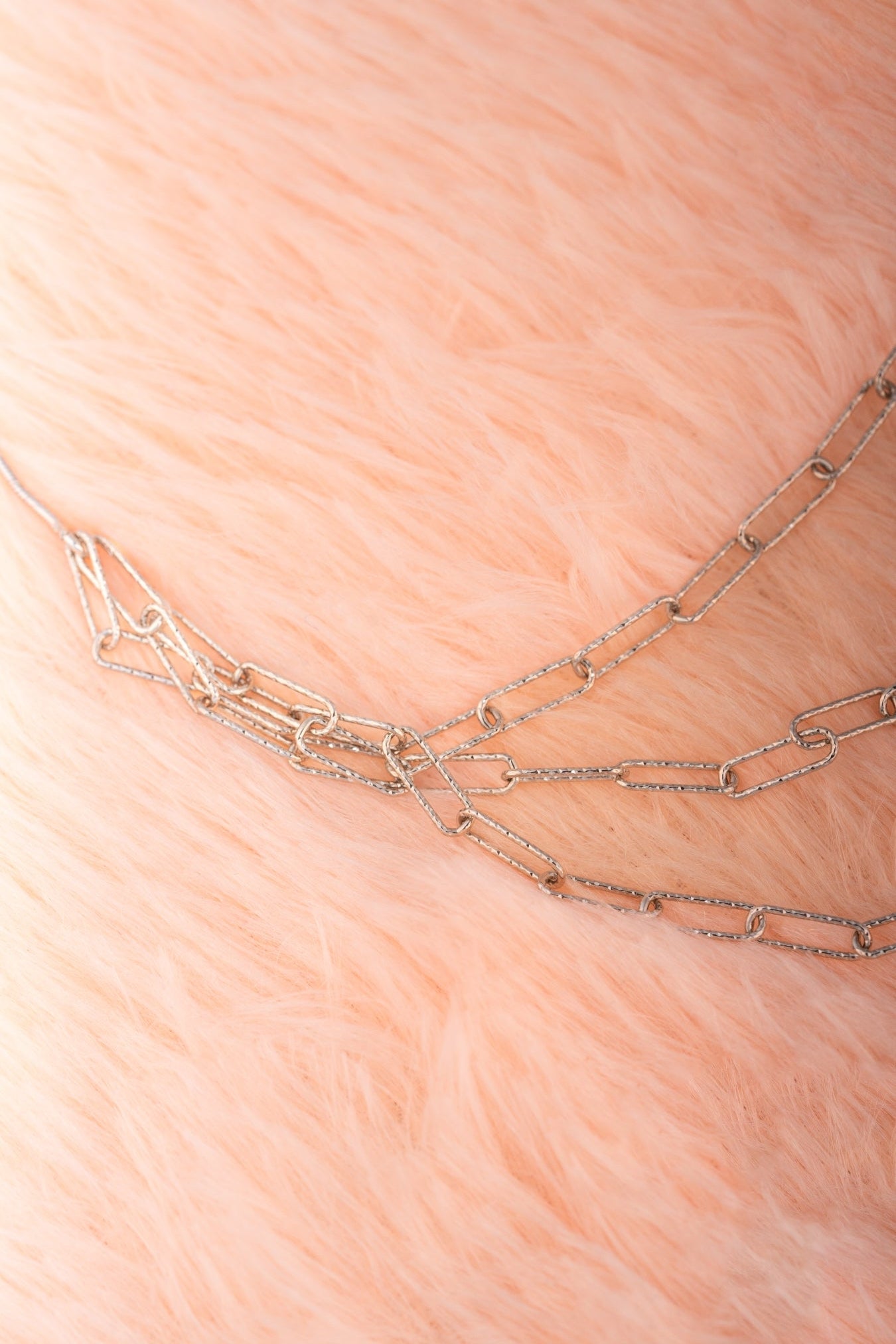 18 Inch Triple Layered Pure 925 Silver Chain Necklace