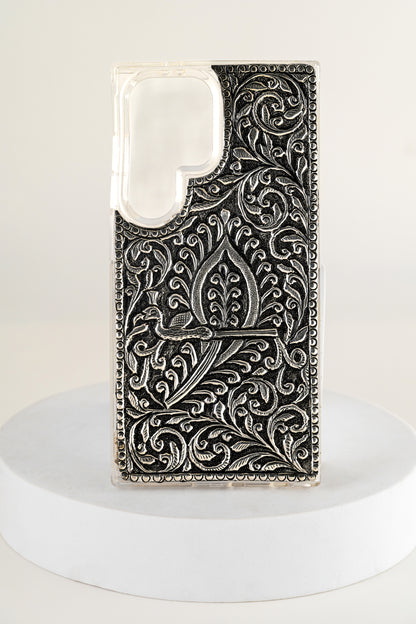 Handcrafted Pure 925 Silver Designer Mobile Case – Samsung S24