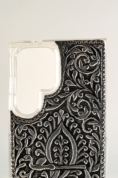 Handcrafted Pure 925 Silver Designer Mobile Case – Samsung S24