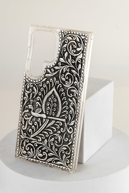 Handcrafted Pure 925 Silver Designer Mobile Case – Samsung S24