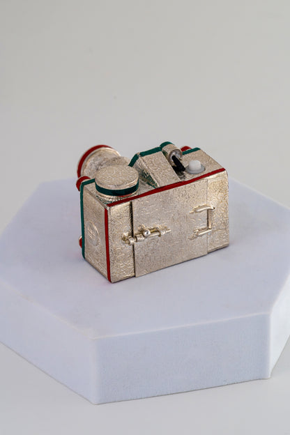 Handcrafted Pure 925 Silver Miniature Camera Showpiece – 1.5 x 2 Inch