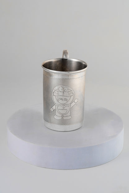 Pure 925 Silver Mug – Handcrafted Luxury Drinkware (4 Inch)