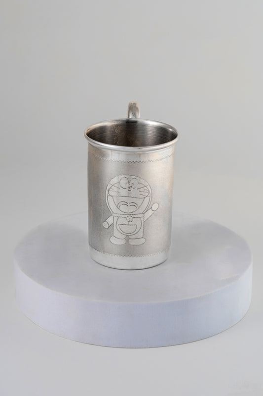 Pure 925 Silver Mug – Handcrafted Luxury Drinkware (4 Inch)