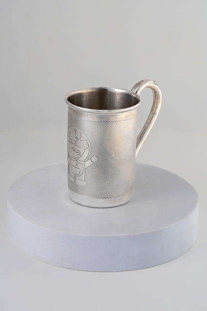 Pure 925 Silver Mug – Handcrafted Luxury Drinkware (4 Inch)