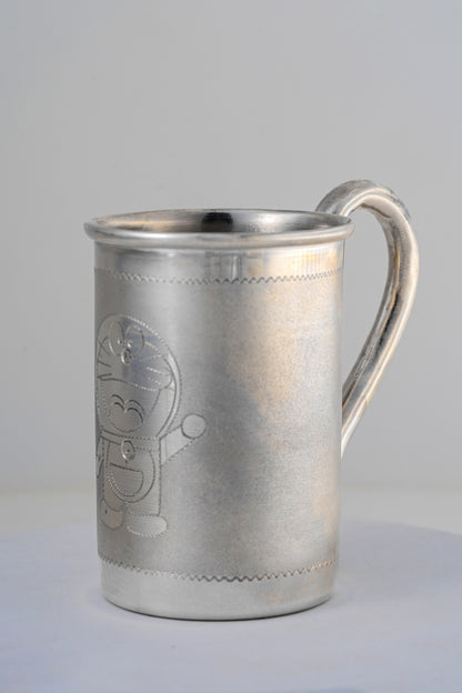 Pure 925 Silver Mug – Handcrafted Luxury Drinkware (4 Inch)