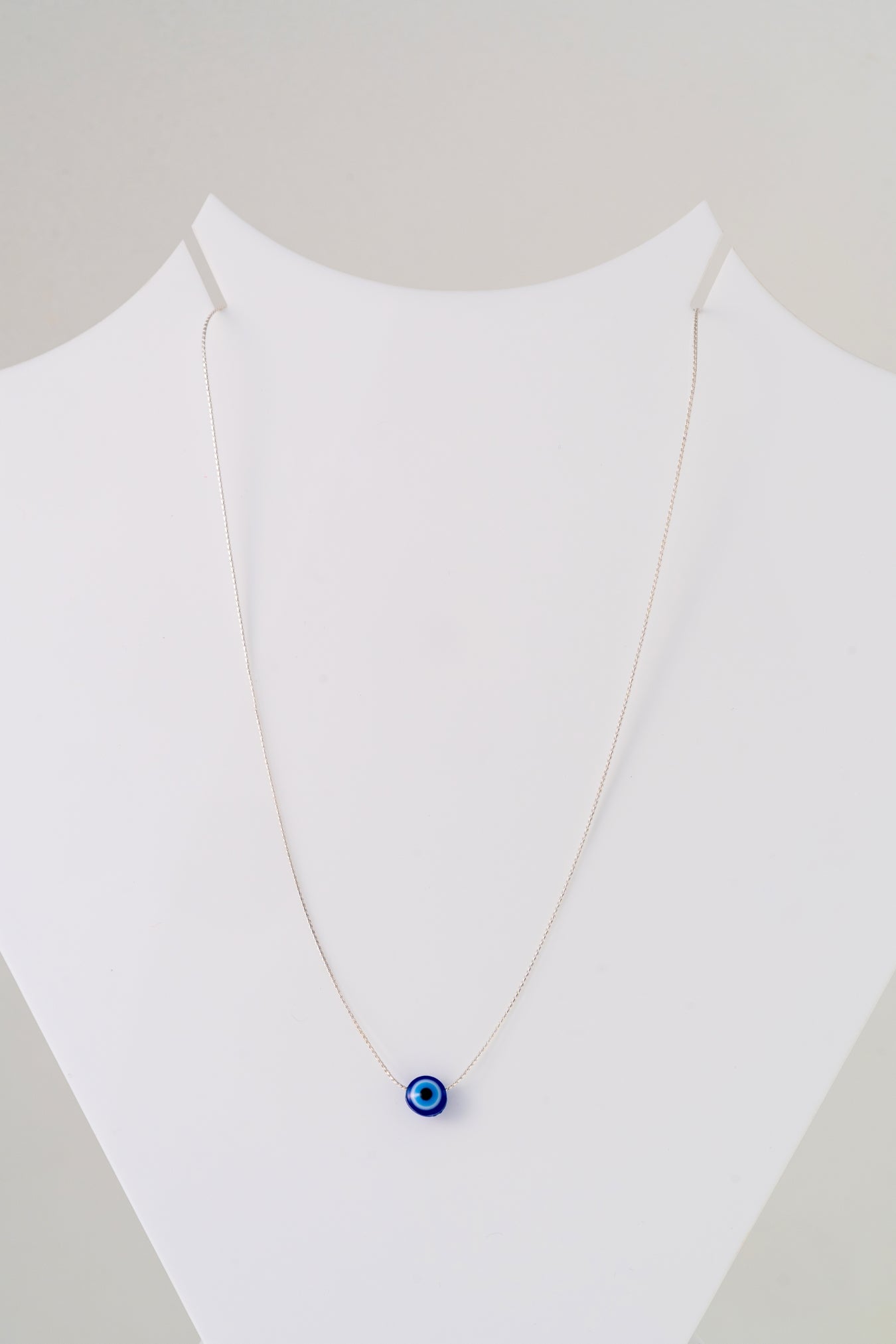 Pure 925 Silver Kids’ Evil Eye Protection Necklace – 16 Inch