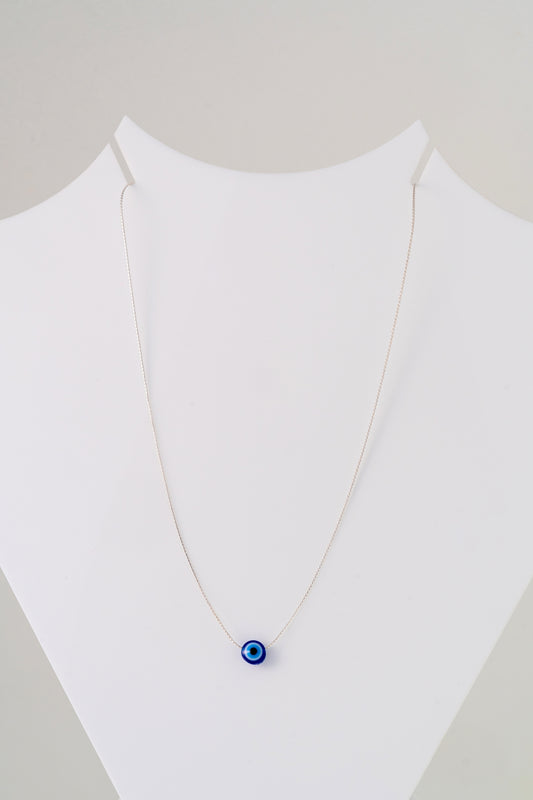 Pure 925 Silver Kids’ Evil Eye Protection Necklace – 16 Inch