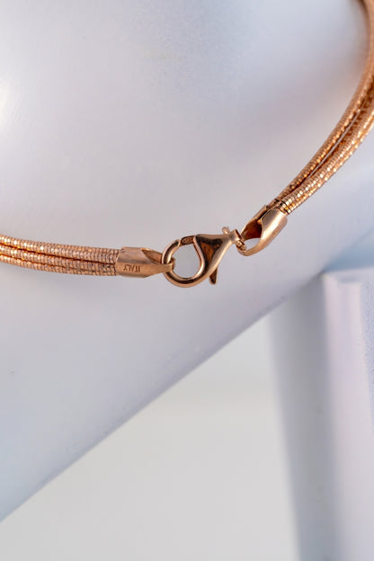 Chic Rose-Gold Multi-Strand Anklet (10 Inch)